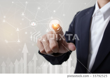 Future of technology, network, user concept 33792525