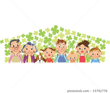 Three generation family clover house Three generation family clover house 33792776