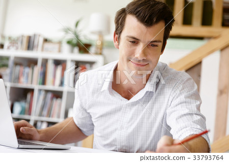 Male architect in office 33793764