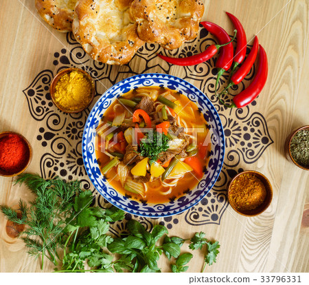 uzbek soup uzbek soup 33796331