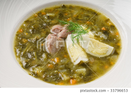 soup with egg and meat soup with egg and meat 33796653
