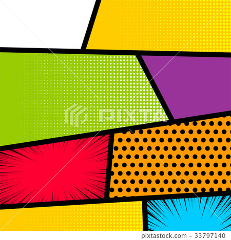 Pop art comic book strip background Pop art comic book strip background 33797140