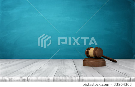 3d rendering of a brown wooden judge gavel and 3d rendering of a brown wooden judge gavel and 33804363