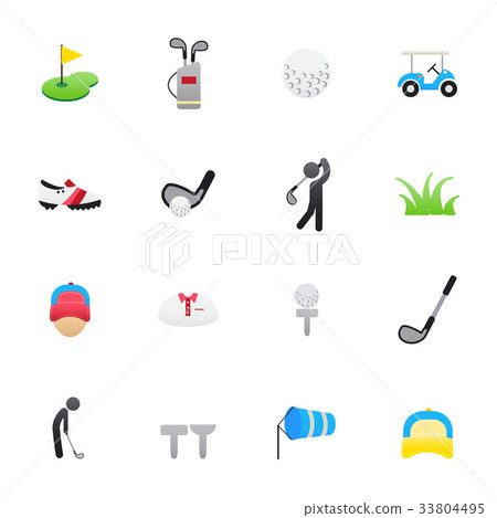 Golf Icons. Set of Sport Icons. 33804495