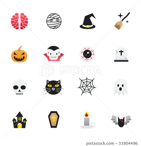 Halloween Icons. Set of Holidays Icons. 33804496