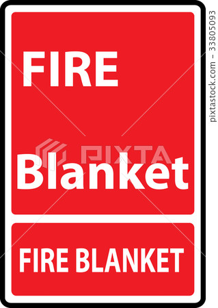 Fire blanket sign Fire blanket sign 33805093