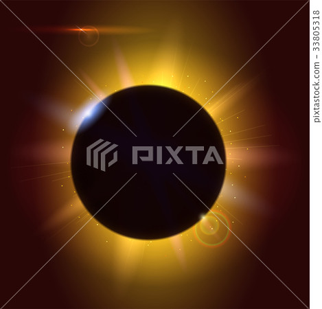 Solar eclipse, astronomical phenomenon - full sun 33805318