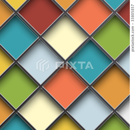 colorful square cells 33805857