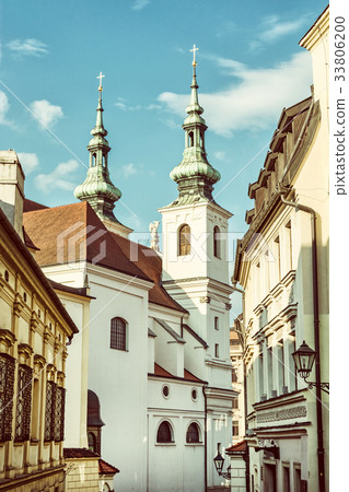 St. Michael church in Brno, Moravia, beauty filter St. Michael church in Brno, Moravia, beauty filter 33806200