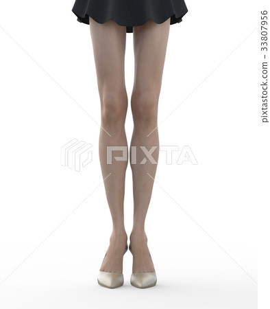 Leg care image Pretty female legs perming3DCG Illustration material Leg care image Pretty female legs perming3DCG Illustration material 33807956
