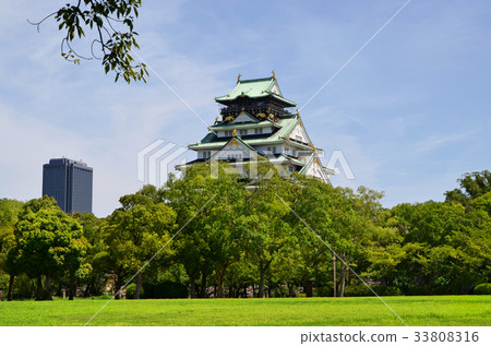 Osaka Castle from the Nishinomaru garden to see the castle tower 33808316