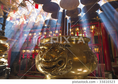 Manmo寺，香港，中國 33810323