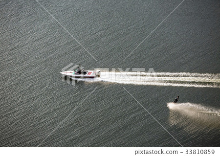 Water skiing, North River, Gapyeong-gun, Gyeonggi-do 33810859