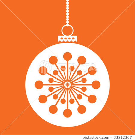 christmas ball in flat style. Vector illustration - Stock Illustration ...
