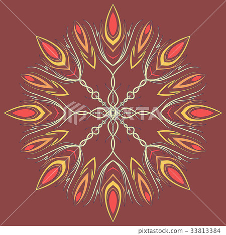 Arabic color mandala Arabic color mandala 33813384