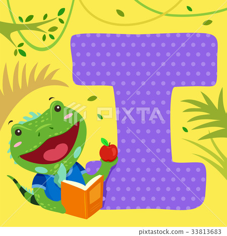Alphabet Tile Iguana Read 33813683