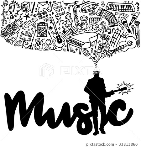guitarist ,Abstract Music Background ,doodle guitarist ,Abstract Music Background ,doodle 33813860
