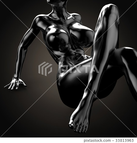 3D illustration Of Nude Woman Body 33813963