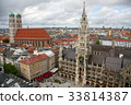 New Town Hall and Church of Our Lady in Munich 33814387