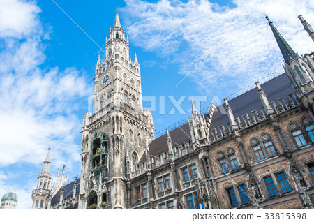 New Town Hall Neues Rathaus in Marienplatz,Germany 33815398