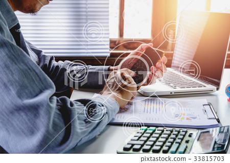 Businessman working Businessman working 33815703