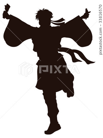 跳舞與Naruko的節日跳舞剪影人 33816570