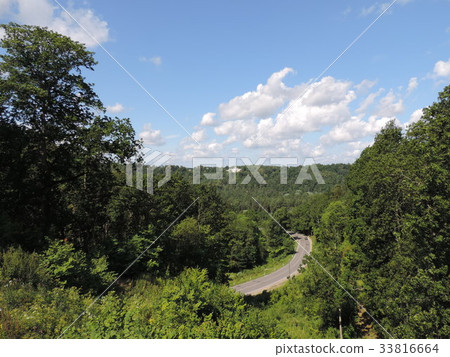 Latvian blue sky and green Latvian blue sky and green 33816664