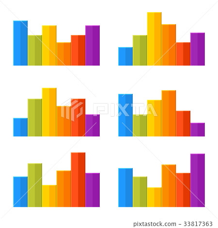 Colorful Timeline Infographic Chart Set. Vector Colorful Timeline Infographic Chart Set. Vector 33817363