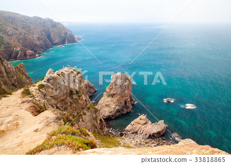 Coastal rocks of Cabo da Roca, landscape 33818865