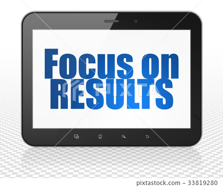 Business concept: Tablet Pc Computer with Focus on 33819280