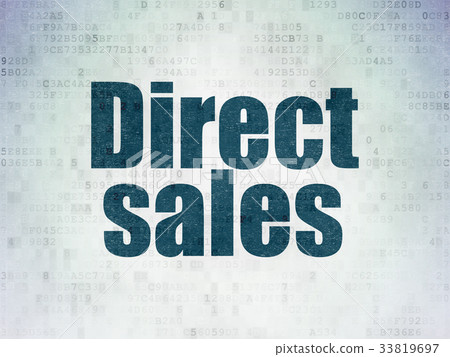 Marketing concept: Direct Sales on Digital Data Marketing concept: Direct Sales on Digital Data 33819697