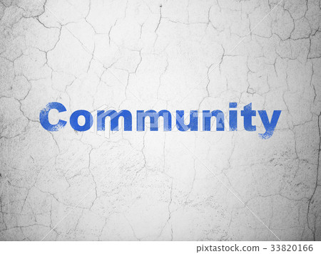 Social media concept: Community on wall background Social media concept: Community on wall background 33820166