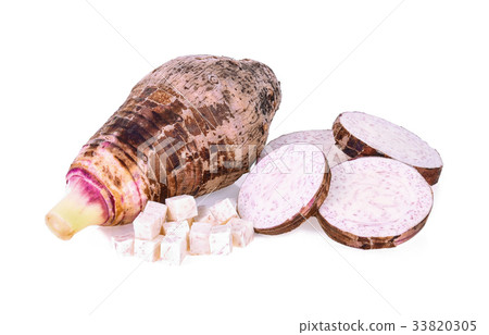 taro isolated on white background taro isolated on white background 33820305