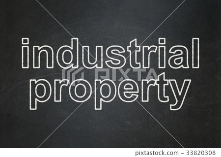 Law concept: Industrial Property on chalkboard Law concept: Industrial Property on chalkboard 33820308