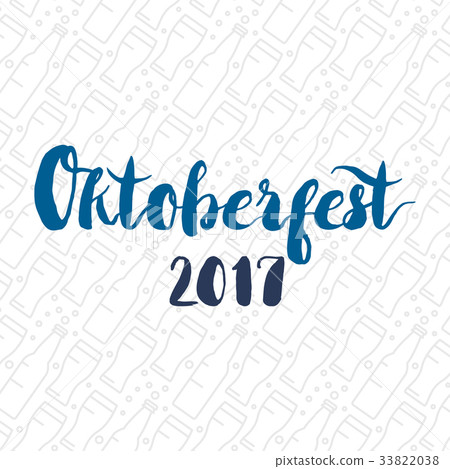 Oktoberfest Lettering Badge 33822038