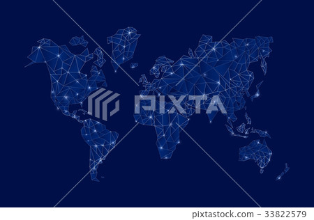 Modern digital world map technolgoy concept design Modern digital world map technolgoy concept design 33822579