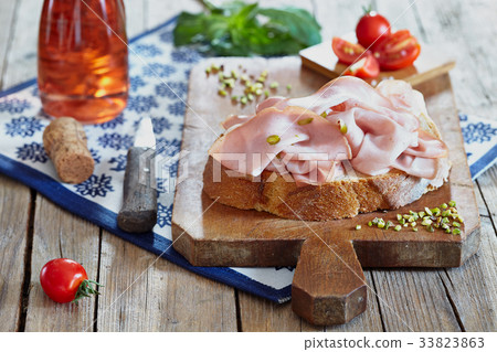Bread And Mortadella 33823863
