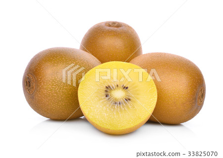 whole and half of yellow or gold kiwi fruit whole and half of yellow or gold kiwi fruit 33825070
