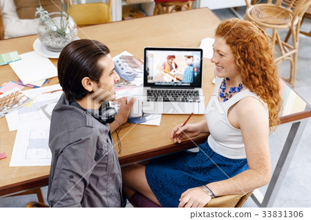 Two young people in office 33831306