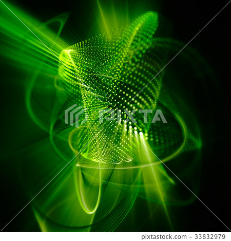 Abstract green and black background. Abstract green and black background. 33832979