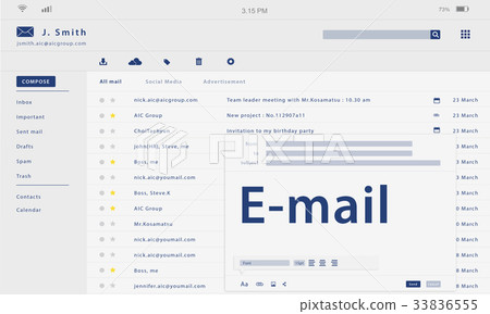 Online Message Communication Connection Concept 33836555