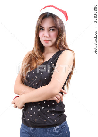 woman and red hat woman and red hat 33836886