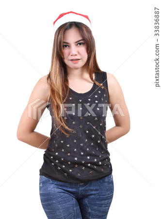 woman and red hat woman and red hat 33836887