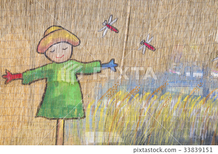 稻草人，蜻蜓，腳 33839151