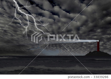 閃電,燈塔,束草,江原道 閃電,燈塔,束草,江原道 33839266