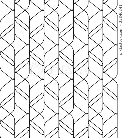 Black and white geometric seamless pattern Black and white geometric seamless pattern 33840241