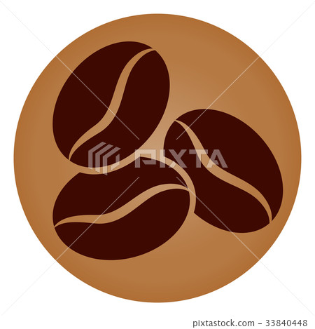 coffee bean circle icon coffee bean circle icon 33840448