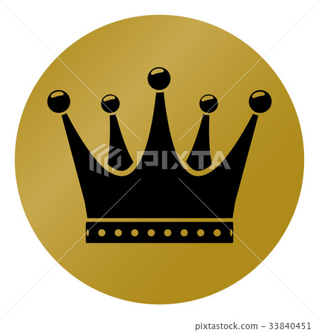 crown circle icon concept 33840451