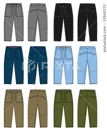 牛仔褲褲子圖/顏色變化 33840555