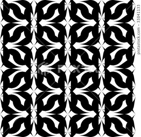 Black and white geometric seamless pattern 33841133